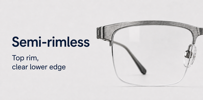 Lenses for Semi-Rimless Frame